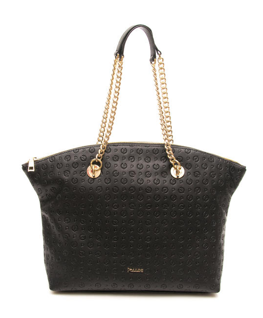 Embossed Heritage Bolso de hombro negro - Bolsos Mujer