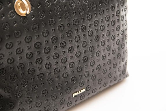 Embossed Heritage Bolso de hombro negro - Bolsos Mujer