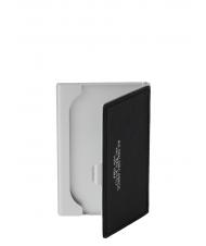 SPALDING Porta Biglietti da Visita En cuero y aluminio negro - Carteras Hombre - 2