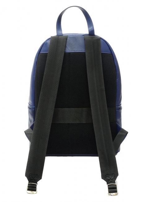 SOFT TECH Mochila para port&aacute;til 14", en piel azul - Mochilas para port&aacute;til