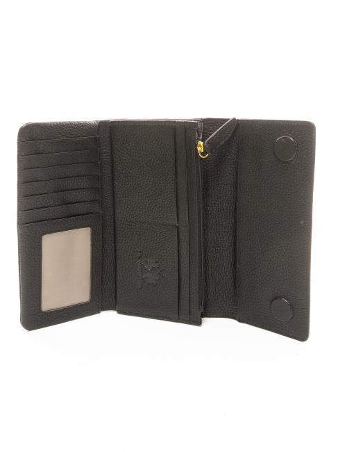 HERITAGE Cartera continental de piel negro - Carteras Mujer