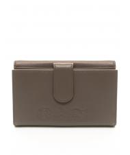 LA MARTINA HERITAGE Billetera de cuero gris pardo - Carteras Mujer - 3
