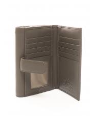 LA MARTINA HERITAGE Billetera de cuero gris pardo - Carteras Mujer - 4