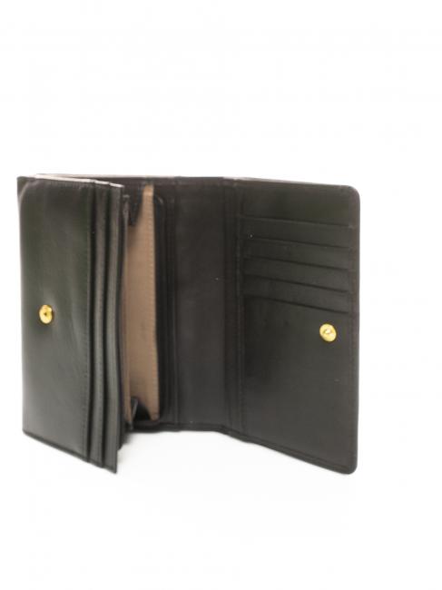 HERITAGE Billetera de cuero negro - Carteras Mujer