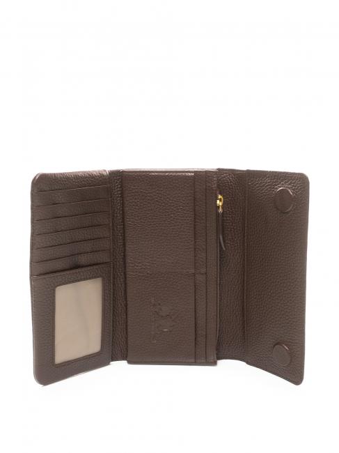 HERITAGE Cartera continental de piel borgo&ntilde;a - Carteras Mujer