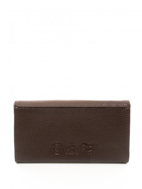 HERITAGE Cartera continental de piel borgo&ntilde;a - Carteras Mujer