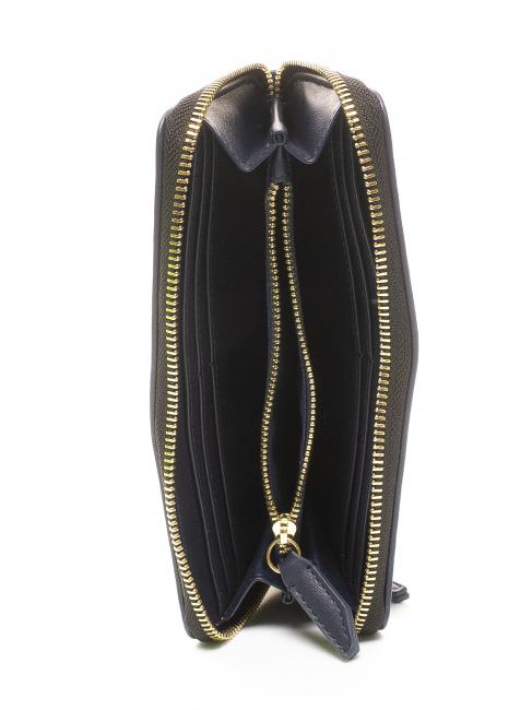 GERALDINA Cartera con cremallera alrededor negro - Carteras Mujer