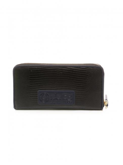 GERALDINA Cartera con cremallera alrededor negro - Carteras Mujer