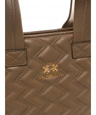 LA MARTINA ANGELINA Bolso shopper de mano, con bandolera gris pardo - Bolsos Mujer - 3