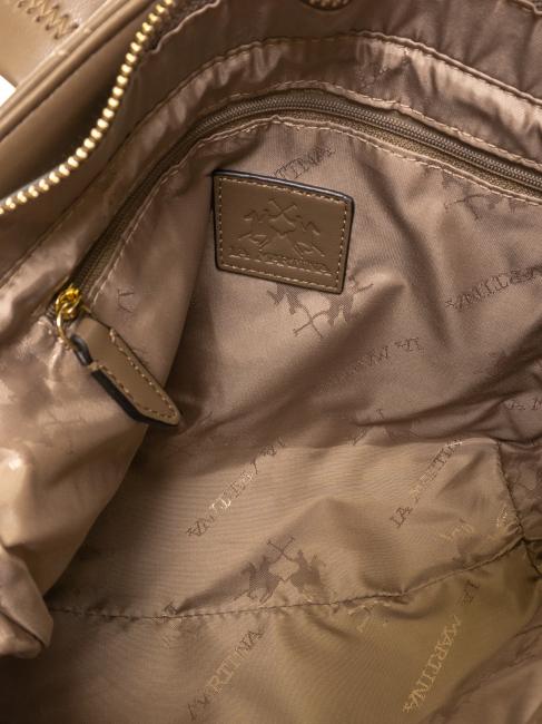 ANGELINA Bolso shopper de mano, con bandolera gris pardo - Bolsos Mujer