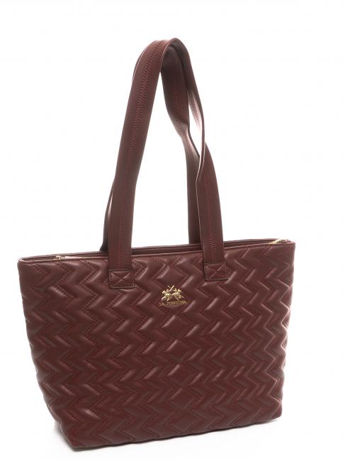 ANGELINA Bolsa de la compra borgo&ntilde;a - Bolsos Mujer