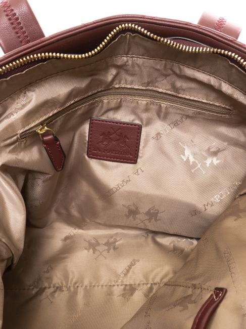 ANGELINA Bolsa de la compra borgo&ntilde;a - Bolsos Mujer