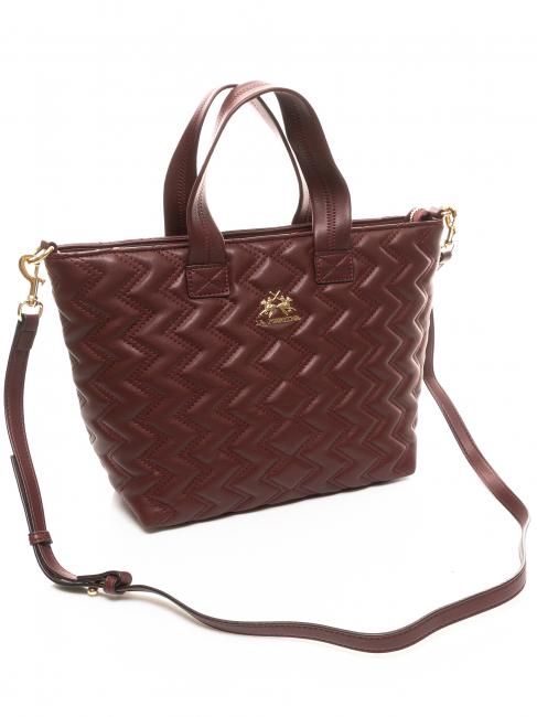 ANGELINA Bolso shopper de mano, con bandolera borgo&ntilde;a - Bolsos Mujer