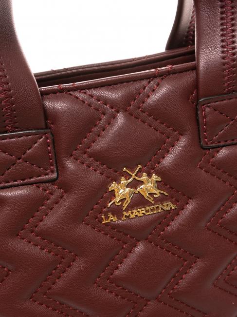 ANGELINA Bolso shopper de mano, con bandolera borgo&ntilde;a - Bolsos Mujer