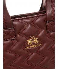 LA MARTINA ANGELINA Bolso shopper de mano, con bandolera borgo&ntilde;a - Bolsos Mujer - 3