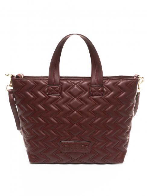 ANGELINA Bolso shopper de mano, con bandolera borgo&ntilde;a - Bolsos Mujer