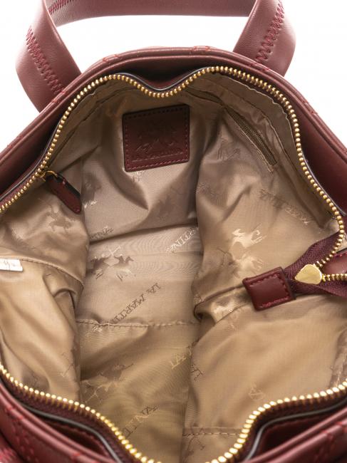 ANGELINA Bolso shopper de mano, con bandolera borgo&ntilde;a - Bolsos Mujer
