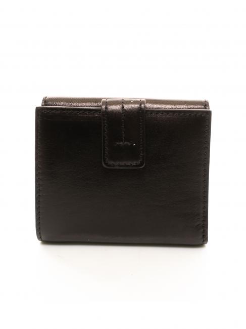 LEDA Billetera de cuero Oro negro - Carteras Mujer