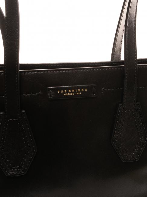GIOVANNA Bolso shopping mediano en piel Oro negro - Bolsos Mujer