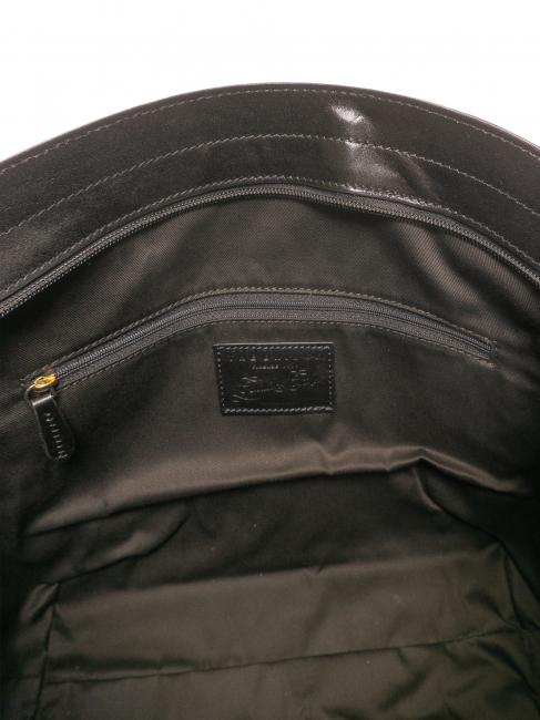 GIOVANNA Bolso shopping mediano en piel Oro negro - Bolsos Mujer