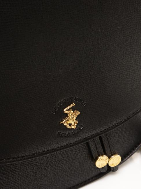 ANGELINA Bolso bandolera con solapa negro - Bolsos Mujer