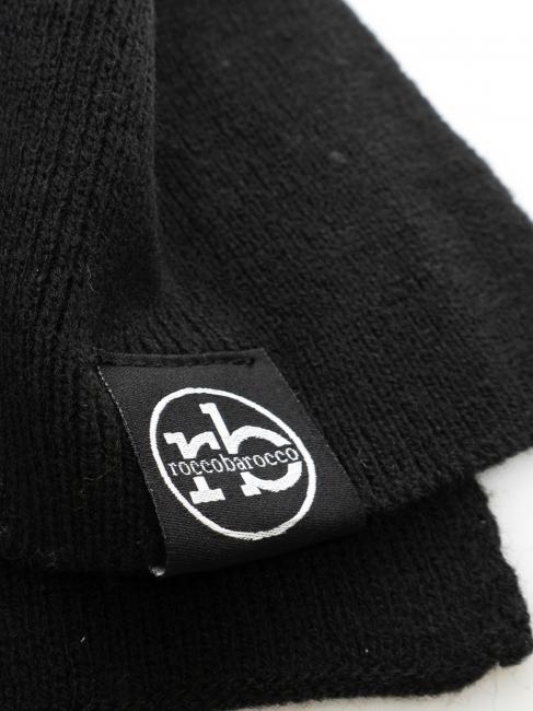 Set sciarpa e berretto beanie  negro - Bufandas