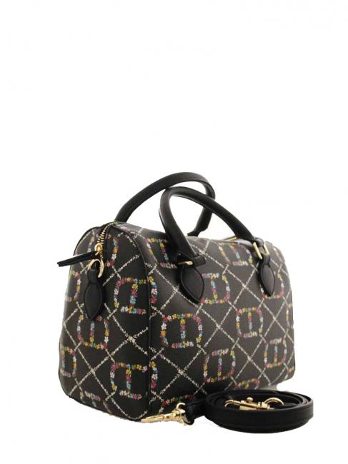 Borsa Bauletto A mano, con bandolera dis.oval t flor / negro - Bolsos Mujer