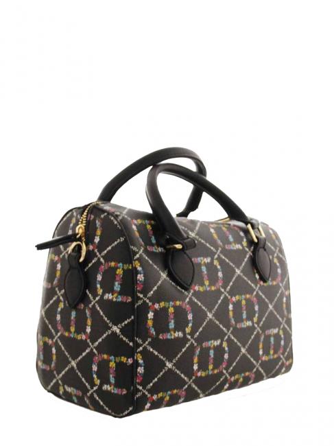 Borsa Bauletto A mano, con bandolera dis.oval t flor / negro - Bolsos Mujer