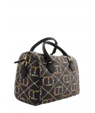 TWINSET Borsa Bauletto A mano, con bandolera dis.oval t flor / negro - Bolsos Mujer - 3