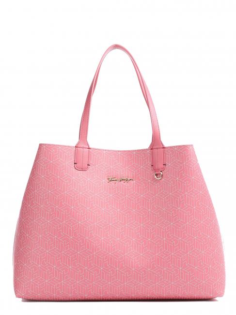 ICONIC TOMMY Bolsa de hombro rosa ingl&eacute;s - Bolsos Mujer