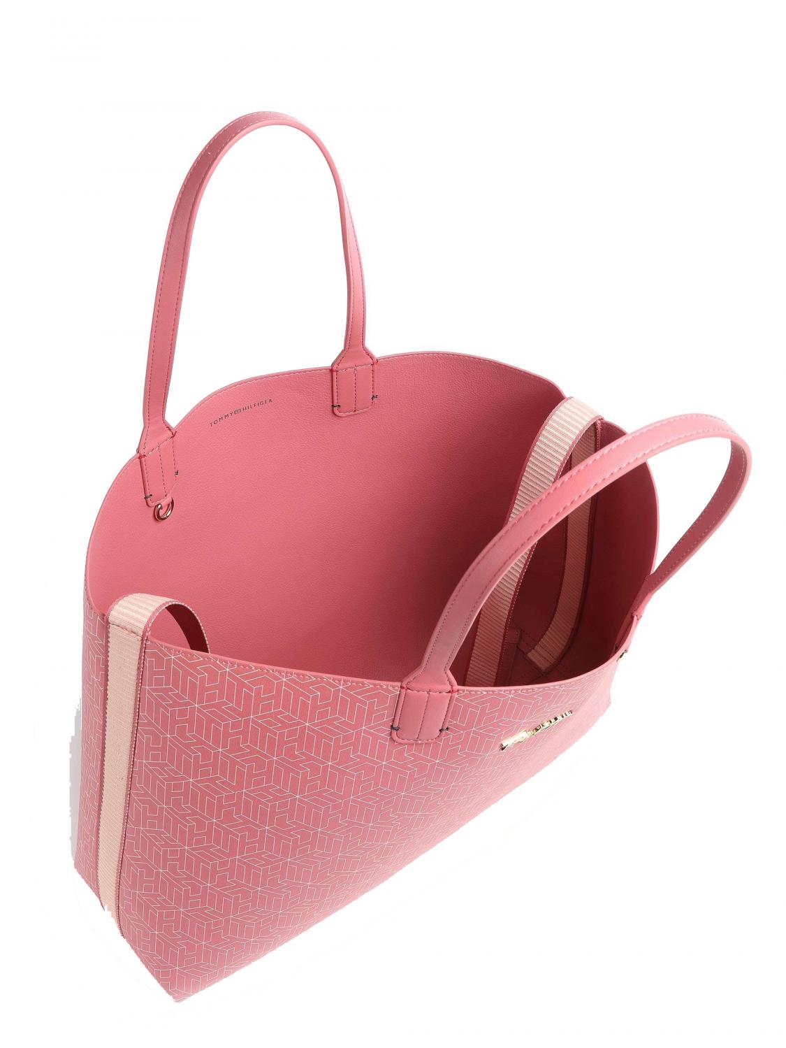 Tommy Hilfiger Iconic Tommy Bolsa De Hombro Rosa Ingles Compra A Precios De Outlet