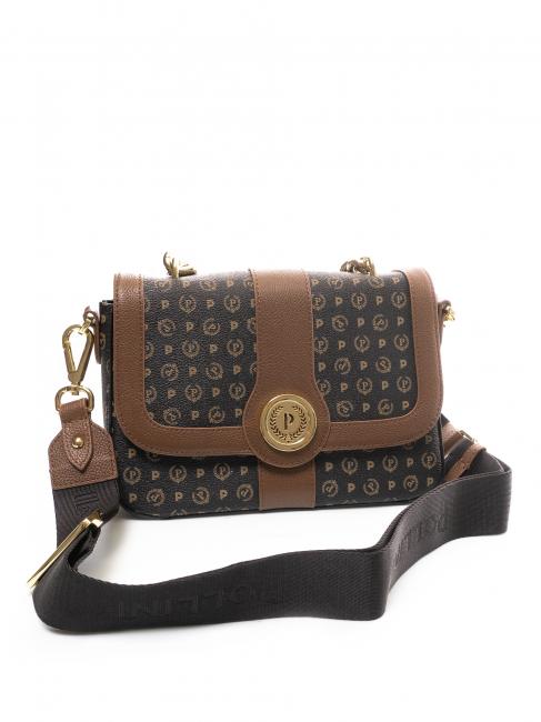 HERITAGE bolsa de hombro negro marrón - Bolsos Mujer