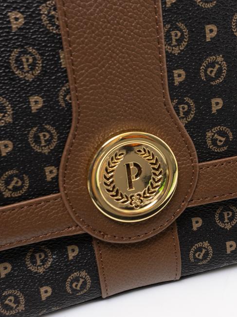 HERITAGE bolsa de hombro negro marrón - Bolsos Mujer