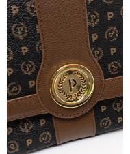 POLLINI HERITAGE bolsa de hombro negro marrón - Bolsos Mujer - 3