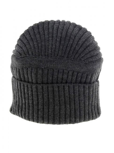 RIBBED Gorro con puño brezo de carbón - Sombreros