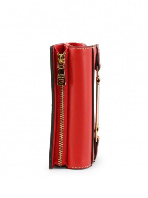 Portafoglio medio logo  rojo - Carteras Mujer