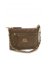 LA MARTINA ANGELINA Bandolera plana gris pardo - Bolsos Mujer - 2