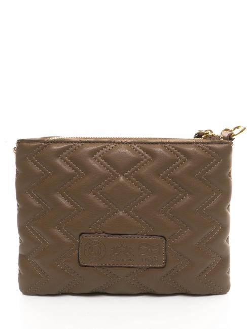ANGELINA Bandolera plana gris pardo - Bolsos Mujer