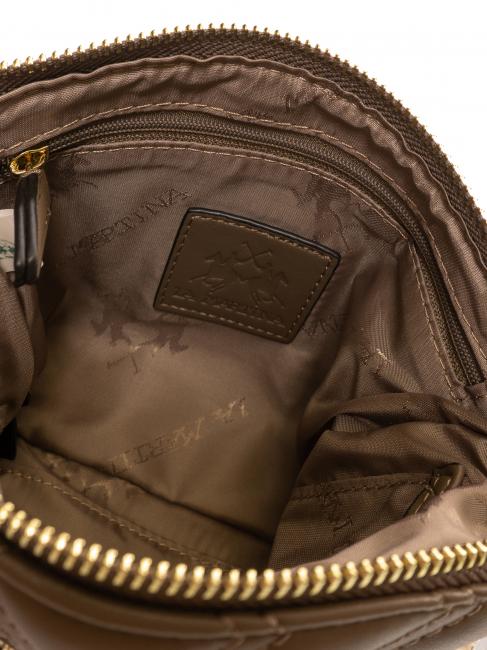 ANGELINA Bandolera plana gris pardo - Bolsos Mujer