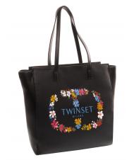 TWINSET LOGO OVAL T FLOREALE Bolsa de la compra - Bolsos Mujer
