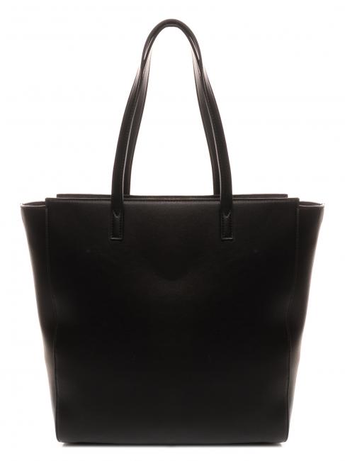 LOGO OVAL T FLOREALE Bolsa de la compra flor en forma de t negra / ovalada - Bolsos Mujer