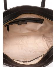 TWINSET LOGO OVAL T FLOREALE Bolsa de la compra flor en forma de t negra / ovalada - Bolsos Mujer - 5