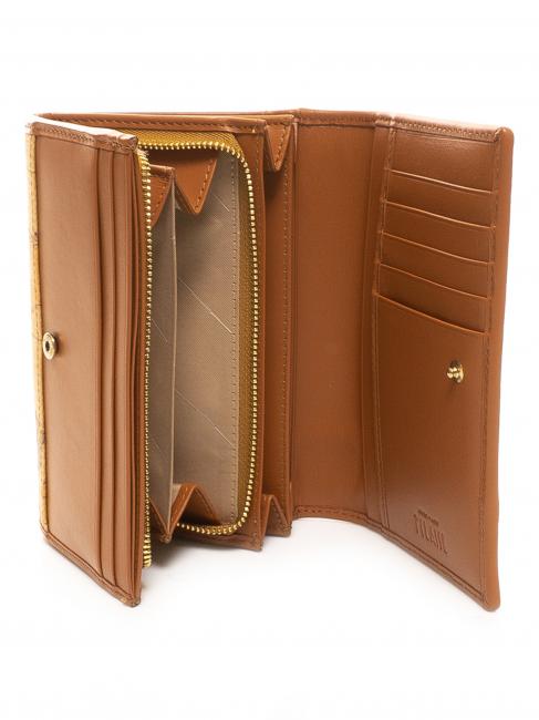 GEO CLASSIC Cartera mediana con solapa NATURAL - Carteras Mujer