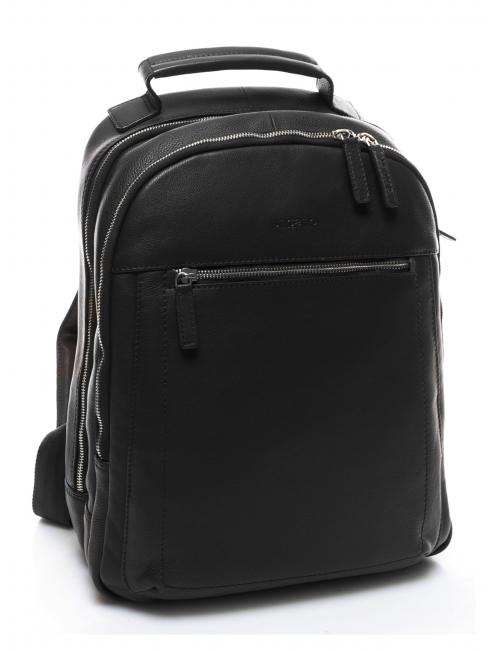 TECH Mochila de piel para port&aacute;til de 13" negro - Mochilas para port&aacute;til