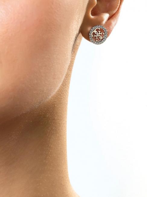 PAVE 4G LOGO STUDS Aretes SILVER - Pendientes