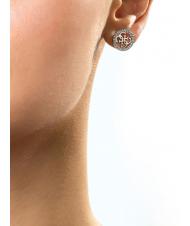 GUESS PAVE 4G LOGO STUDS Aretes SILVER - Pendientes - 2