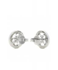 GUESS PAVE 4G LOGO STUDS Aretes SILVER - Pendientes - 3