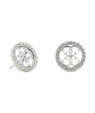 GUESS PAVE 4G LOGO STUDS Aretes SILVER - Pendientes - 4