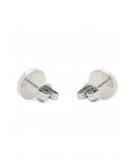 GUESS BUTTON LOGO AND CRYSTAL STUDS Aretes SILVER - Pendientes - 3