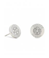 GUESS BUTTON LOGO AND CRYSTAL STUDS Aretes SILVER - Pendientes - 4